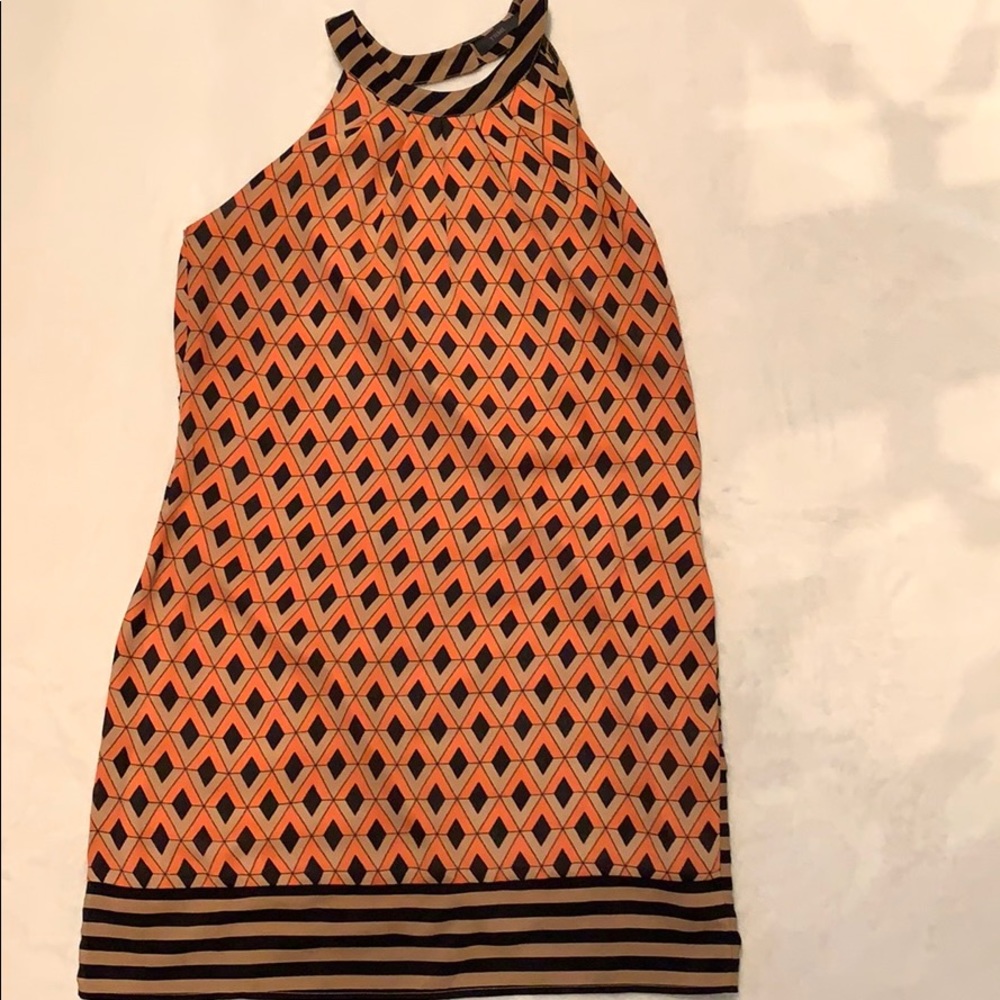 Patterned Halter Neck Dress